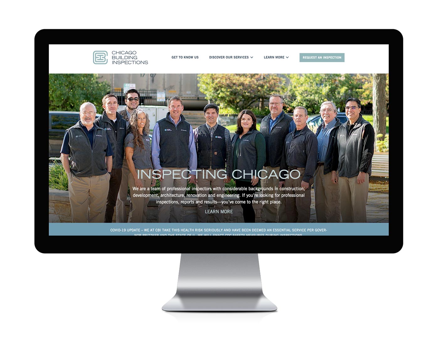 Chicago Building Inpsections Website Homepage