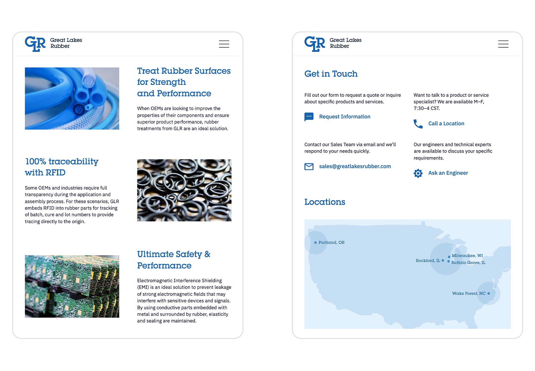 Great Lakes Rubber Website