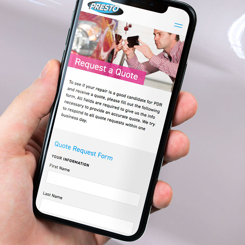Presto Dent Company Website