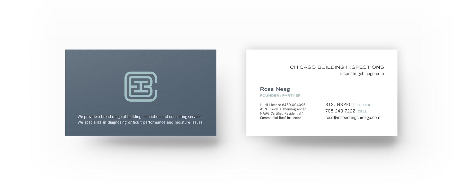 Chicago Building Inpsections Business Card